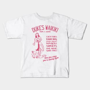 Duke's Waikiki Bar and Grill Kids T-Shirt